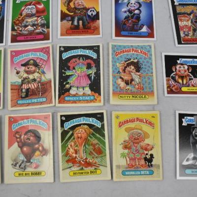 Quantity 28 Garbage Pail Kids Cards: 10 Vintage & 18 New