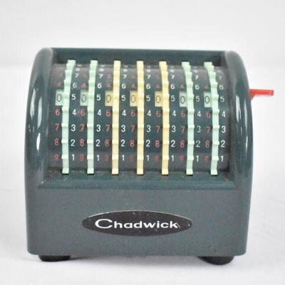 Chadwick Manual Adding Machine - Vintage