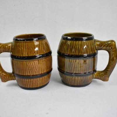 2 Whisky Barrel Mugs