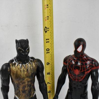 Spiderman & Black Panther Action Figures