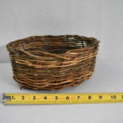 4 Piece Twig Baskets