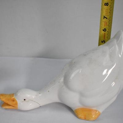 3 Piece Porcelain Ducks (1 is a Planter & 1 Has Been Repaired)