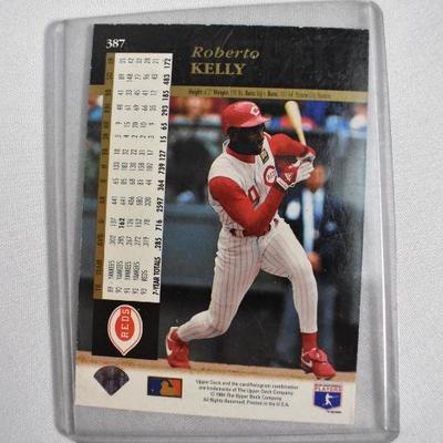 4 Baseball Cards: Johnson, Kelly, Larkin, Mattingly 1994