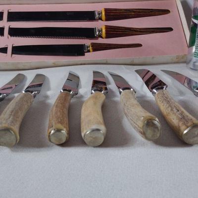 Stag Horn Steak and Serving Knives
