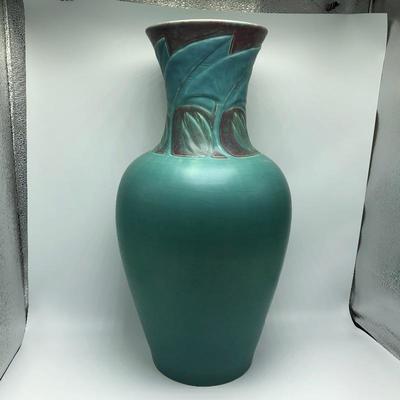 Lot 8- Rookwood Signed Tall Leaf Vase