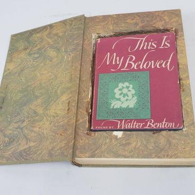 Encyclopedia, hollowed out for This is My Beloved by Walter Benton, 1952