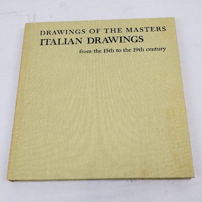 Vintage 1963 Hardcover Drawings & Box Masters Italian Drawings 15th-19th Century