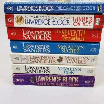 7 Lawrence Block Paperback Books: The Canceled Czech to Ted Williams