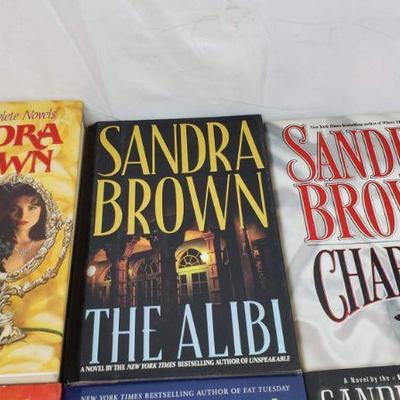 8 Sandra Brown Hardback Books: Three Complete Novels to Smoke Screen