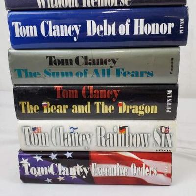 6 Tom Clancy Hardback Books: Without Remorse to Executive Orders