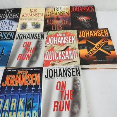 10 Iris Johansen Hardback Books: Final Target to On the Run