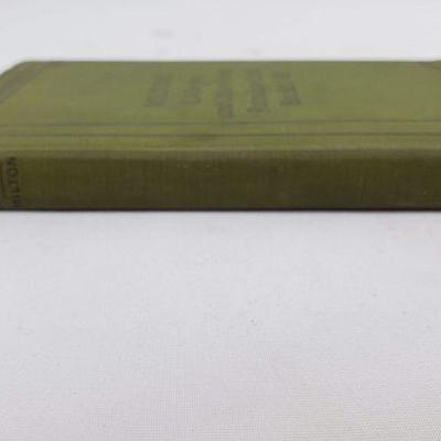 Antique Hardback Book 1914: Milton's L'Allegro & Other Poems Paradise Lost Books