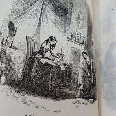 Antique Hardback Book No Date: Dombey & Son Charles Dickens w/ 38 Illustrations