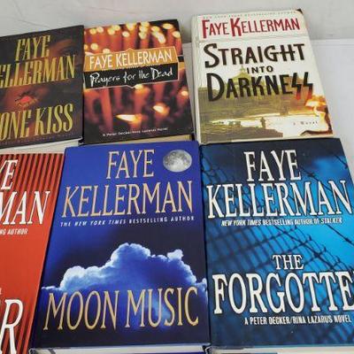 6 Faye Kellerman Hardback Books: Stone Kiss to The Forgotten