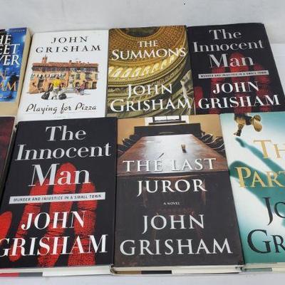 7 John Grisham Hardback Books & 1 Paperback: The Street Lawyer to The Partner