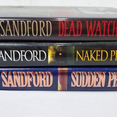 3 John Sanford Hardback Books: Dead Watch to Sudden