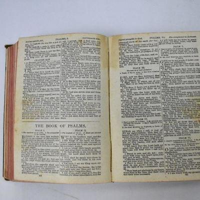 Antique 1916 Holy Bible with Inscription, Hardcover