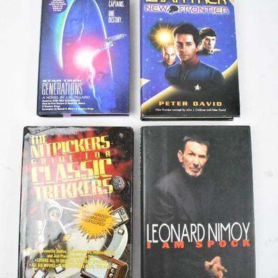 4 Hardcover Star Trek Books: Generations -to I am Spock