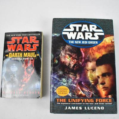 2 Star Wars Books: Darth Maul Paperback & New Jedi Order Hardcover
