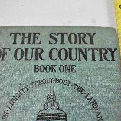 The Story of Our Country, Book 1 Elson & MacMullan. Antique Hardcover Book 1910