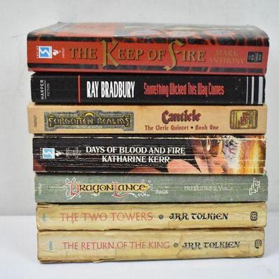 7 Paperback Fantasy Books: Keep of Fire -to- The Return of the King