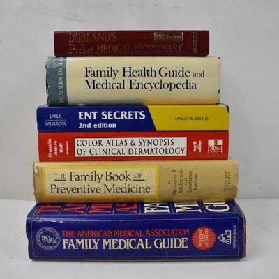 6 Medical Books: Pocket Medical Dictionary -to- Family Medical Guide