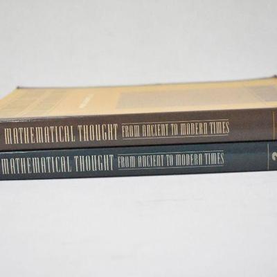Mathematical Thought From Ancient to Modern Times, Vol 2 & 3 Kline, Vintage 1972