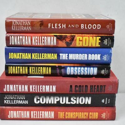 7 Hardcover Fiction Books by Kellerman: Flesh & Blood -to- Conspiracy Club