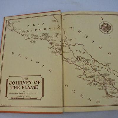Hardcover Book The Journey of the Flame, by Fierro Blanco, Vintage 1933