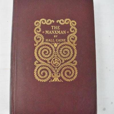 Hardcover Book The Manxman, by Hall Caine, Antique 1895