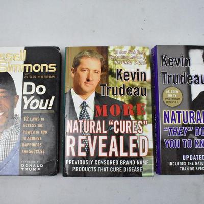 8 Hardcover Self-Help Books: Little Red Book -to- Natural Cures