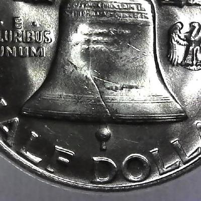 1958-D Franklin Silver Half Dollar Possilbe VF or Higher