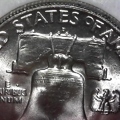 1959-D Franklin Silver Half Dollar With Nice Luster