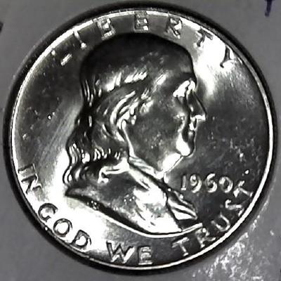 1960-P Franklin Half Dollar Possible VF or Higher