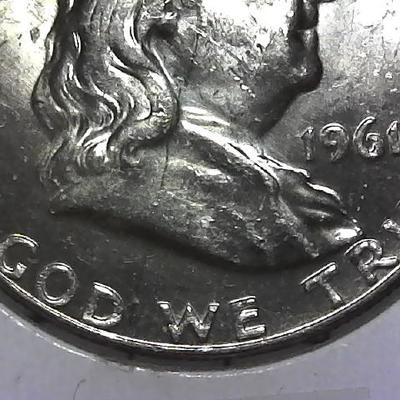 1961-P Franklin Silver Half Dollar VG to VF Possible