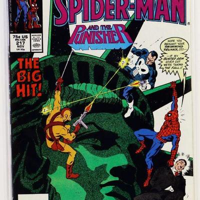 MARVEL TALES #217 SPIDER-MAN The Punisher 1988 Marvel Comics VF/NM
