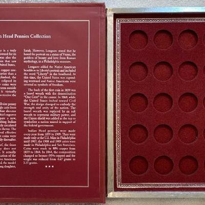 Indian Head Pennies Collection (No Pennies Included) - NEW