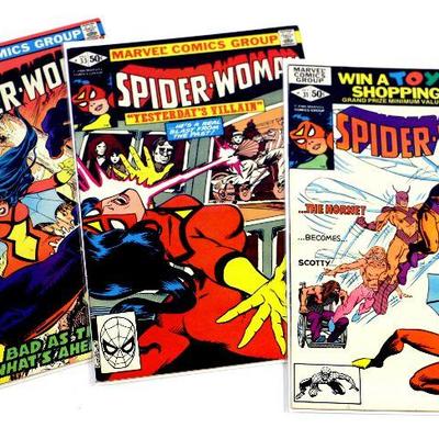 SPIDER-WOMAN #31 #33 #34 Bronze Age Comic Books Set 1980/81 Marvel Comics VF