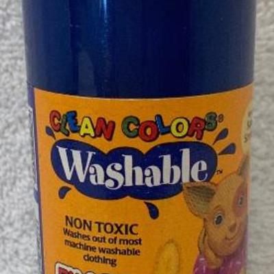 Clean Color Washable Non-Toxic BLUE Finger Paint 8 oz - NEW
