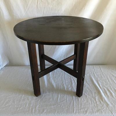 Lot 22 - Stickley Round Child’s Table
