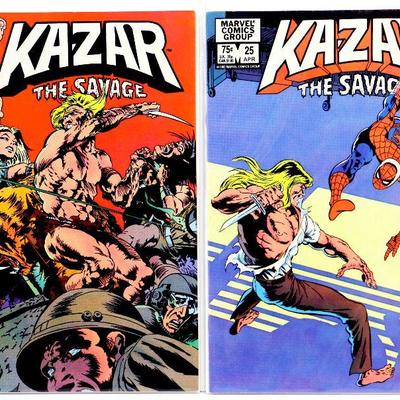 KAZAR The Savage #23 #24 #25 Bronze Age Comic Books Set 1983 Marvel Comics VF/NM