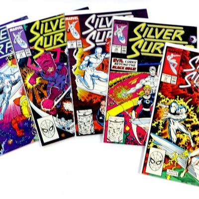SILVER SURFER #13 #15 #16 #18 #19 High Grade Comic Books Set 1988 Marvel Comics NM
