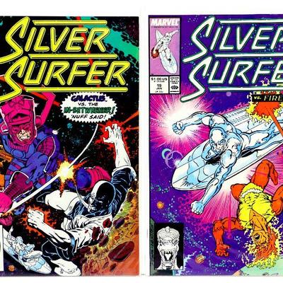 SILVER SURFER #13 #15 #16 #18 #19 High Grade Comic Books Set 1988 Marvel Comics NM