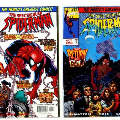 SPECTACULAR SPIDER-MAN #248 #249 #250 Comic Book Set 1997 Marvel Comics NM