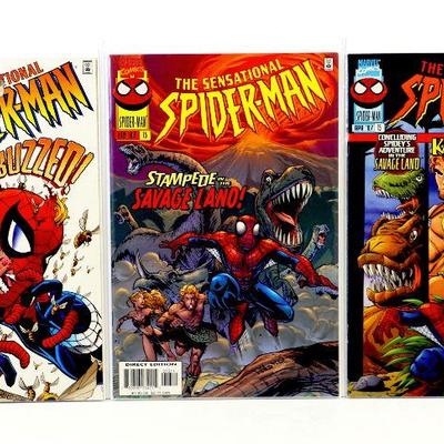 SENSATIONAL SPIDER-MAN #10 #13 #15 High Grade Comic Book Set 1996/97 Marvel Comics
