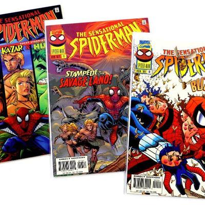 SENSATIONAL SPIDER-MAN #10 #13 #15 High Grade Comic Book Set 1996/97 Marvel Comics