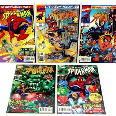 SENSATIONAL SPIDER-MAN #19 #20 #21 #23 #24 Comic Book Set 1997 Marvel Comics NM