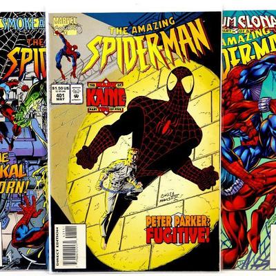 AMAZING SPIDER-MAN #399 #401 #404 High Grade Comic Book Set 1995 Marvel Comics NM