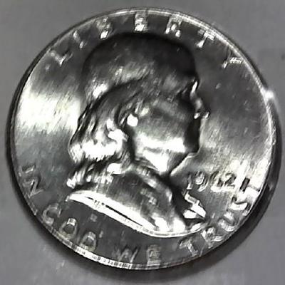 1962-P Franklin Silver Half Dollar