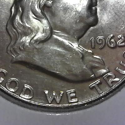 1962-D Franklin Silver Half Dollar Great Luster Possible AU